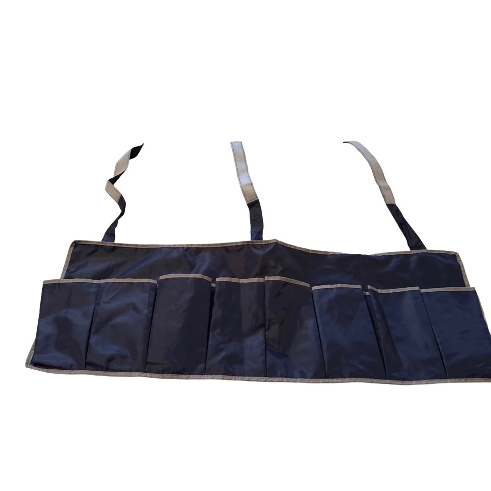 Shoe organizer Velcro to bed. Great for dorm or apt Navy Blue with 8 Pockets